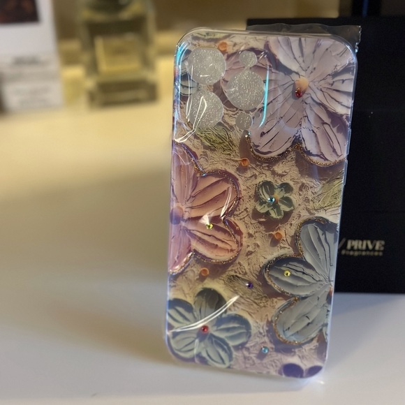 Flower Painting TPU iPhone14Promax Case - Picture 3 of 8